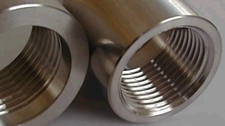 Steel pipe cutting and threading